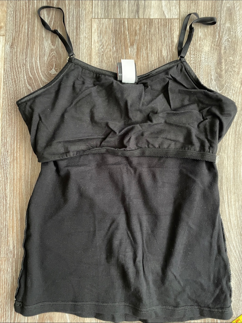 Harley-Davidson Vintage Women's XL Black Rhinestone Wing Tank Top Built In Bra - Picture 11 of 11